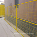 Pedestrian isolation guardrail fence